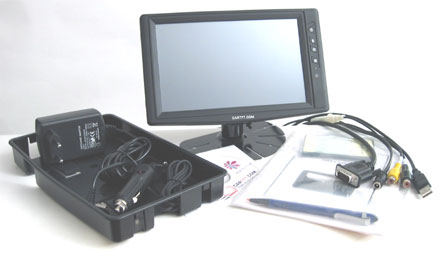 CTF800 - VGA 8" TFT - Touchscreen USB - PAL/NTSC - IR <br><b>+ GPS-Mouse USB</b>