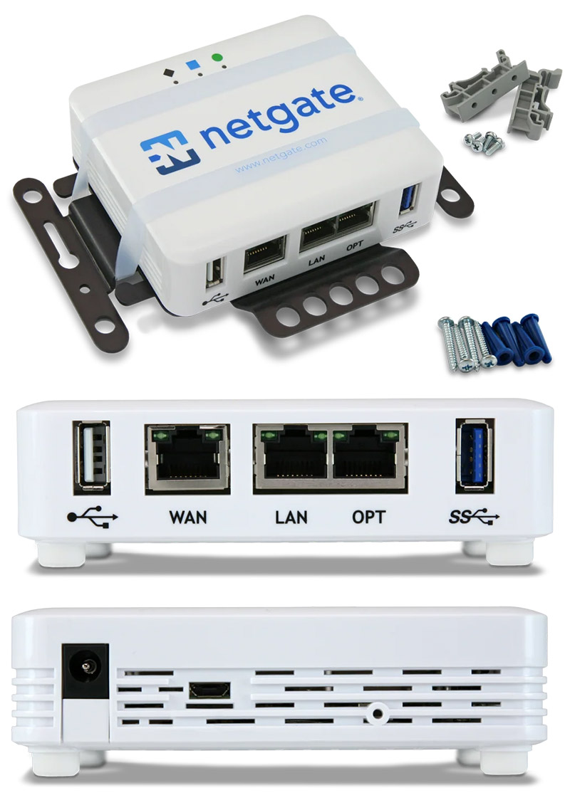 Netgate 1100 pfSense+ Security Gateway (<b>pfSense Plus</b>, 3x GbE, ARM Cortex-A53)